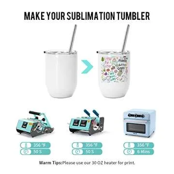Customizable PYD Life Sublimation Wine Tumblers 15 OZ