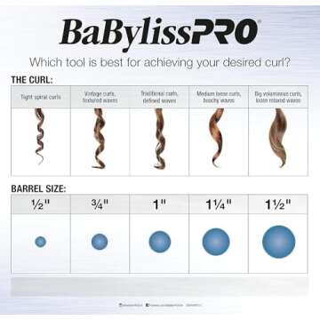 BaBylissPRO Nano Titanium Curling Wand for Perfect Curls