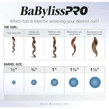BaBylissPRO Nano Titanium Curling Wand for Perfect Curls