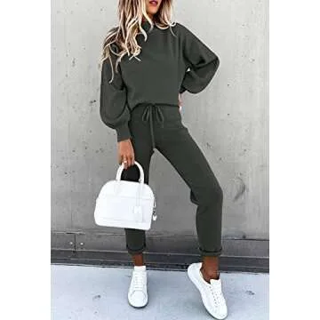 Cutiefox Women's Stylish 2 Piece Fall Winter Outfit Set
