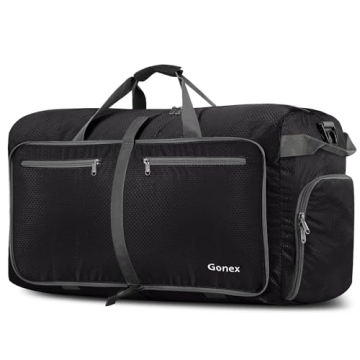 Gonex 100L Large Foldable Travel Duffle Bag Black