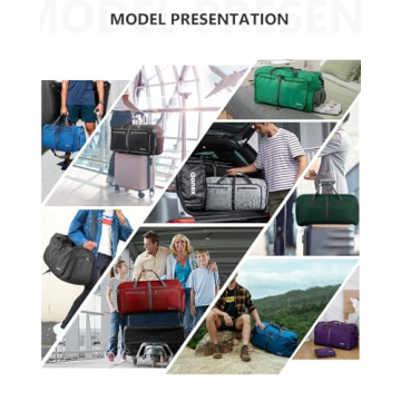 Gonex 100L Large Foldable Travel Duffle Bag Black