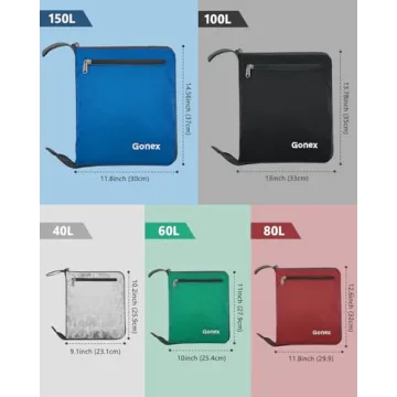 Gonex 100L Large Foldable Travel Duffle Bag Black