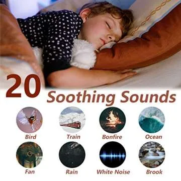 Magicteam Sound Machine with 20 Soothing Sounds and Volume Control