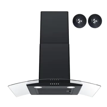 FIREGAS 30" Wall Mount Range Hood - 400 CFM, 3 Speed Fan, LED Lights