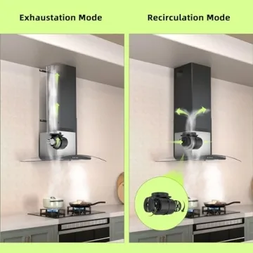 FIREGAS 30" Wall Mount Range Hood with Charcoal Filters