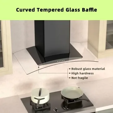 FIREGAS 30" Wall Mount Range Hood with Charcoal Filters