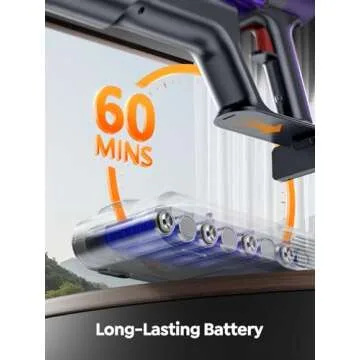 Cordless Vacuum Cleaner with 60 Mins Runtime and Auto Mode