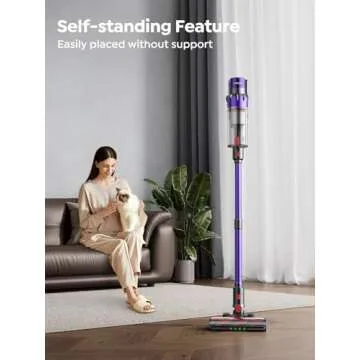 Cordless Vacuum Cleaner with 60 Mins Runtime and Auto Mode