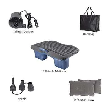 HAITRAL Car Bed Inflatable Air Mattress for Comfortable Travel