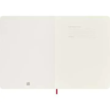 Moleskine Classic Notebook, Soft Cover, XL (7.5" x 9.5") Ruled/Lined, Scarlet Red, 192 Pages