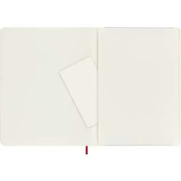 Moleskine Classic Notebook, Soft Cover, XL (7.5" x 9.5") Ruled/Lined, Scarlet Red, 192 Pages