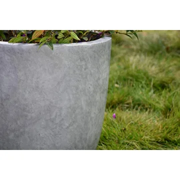 Kante 14 Inch Concrete Planter Durable Stylish Indoor Outdoor