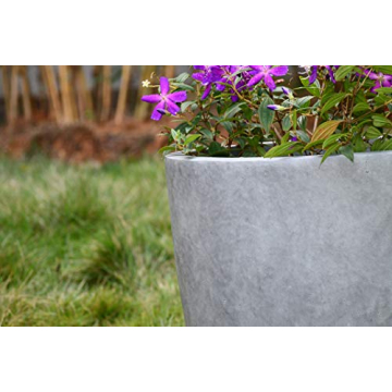 Kante 14 Inch Concrete Planter Durable Stylish Indoor Outdoor