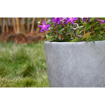 Kante 14 Inch Concrete Planter Durable Stylish Indoor Outdoor