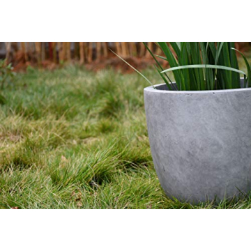 Kante 14 Inch Concrete Planter Durable Stylish Indoor Outdoor