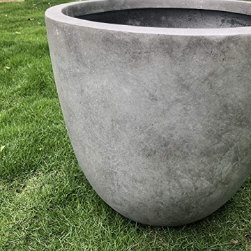 Kante 14 Inch Concrete Planter Durable Stylish Indoor Outdoor