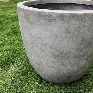 Kante 14 Inch Concrete Planter Durable Stylish Indoor Outdoor