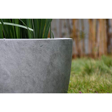 Kante 14 Inch Concrete Planter Durable Stylish Indoor Outdoor
