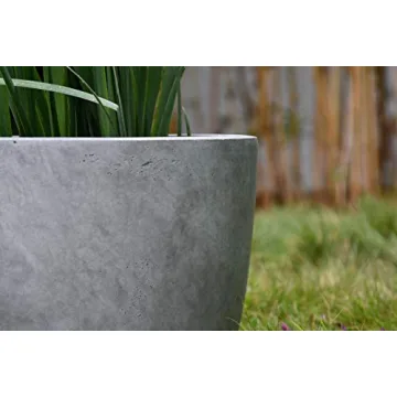 Kante 14 Inch Concrete Planter Durable Stylish Indoor Outdoor