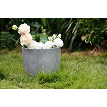 Kante 14 Inch Concrete Planter Durable Stylish Indoor Outdoor