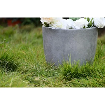 Kante 14 Inch Concrete Planter Durable Stylish Indoor Outdoor