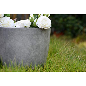 Kante 14 Inch Concrete Planter Durable Stylish Indoor Outdoor