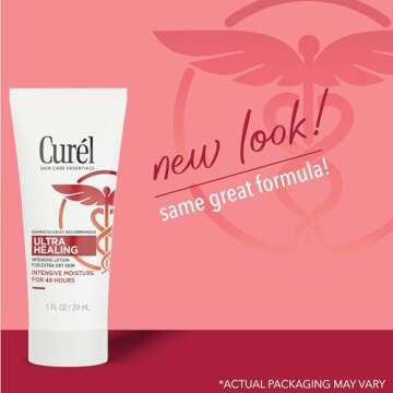 Curel Ultra Healing Intensive Fragrance-Free Lotion For Extra-Dry Skin, Dermatologist Recommended, I...