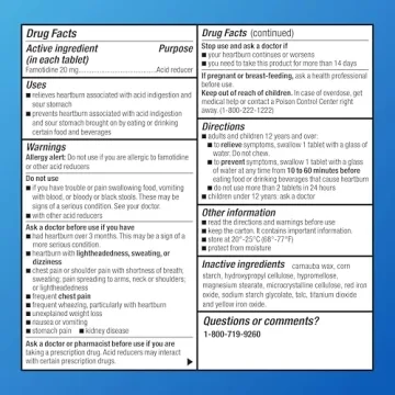 Affordable Amazon Famotidine Tablets for Heartburn Relief