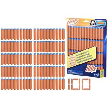 Nerf N Series N1 Darts, Includes 100 Darts, Compatible Only with Nerf N Series Blasters, Outdoor Games, Ages 8+ (Amazon Exclusive)