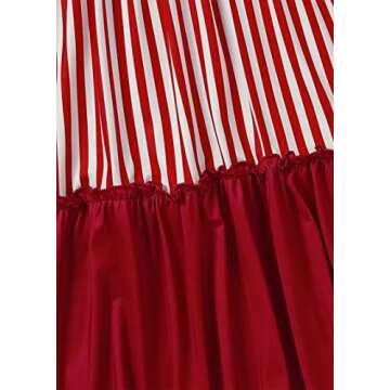 CHUNTIANRAN American Flag Star Vertical Striped Ruffled Mini Dress Womens Casual Sleeveless Flowy Swing Dress 4th of July Tank Dress(USA Flag,Medium)