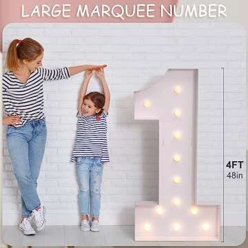 YOSWPP 4FT Light-Up Mosaic Balloon Frame for Events