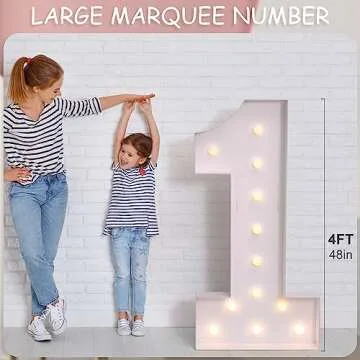 YOSWPP 4FT Light-Up Mosaic Balloon Frame for Events