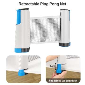Fostoy Complete Ping Pong Set with Paddles and Balls