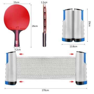 Fostoy Complete Ping Pong Set with Paddles and Balls