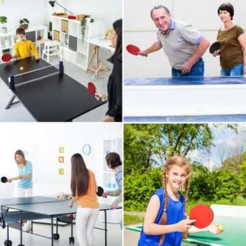 Fostoy Complete Ping Pong Set with Paddles and Balls