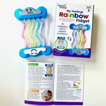 My Feelings Rainbow Fidget Tube for Kids 3-5
