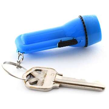 Kicko Mini Flashlight Keychain - 24 Pack Assorted Colors