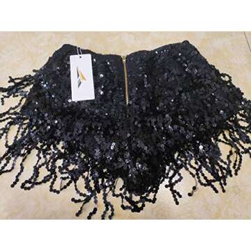 Yollmart Sequins Tassel Skirts for Women - Dance Ready