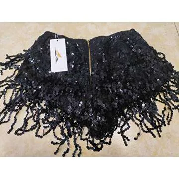 Yollmart Sequins Tassel Skirts for Women - Dance Ready