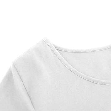 Peauty Maternity Classic Round Neck T-Shirt in White