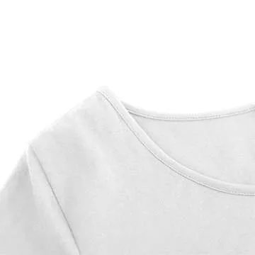 Peauty Maternity Classic Round Neck T-Shirt in White