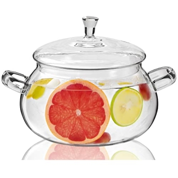 Buy XJLVSV 2450ML Glass Simmer Pot for Stylish Cooking