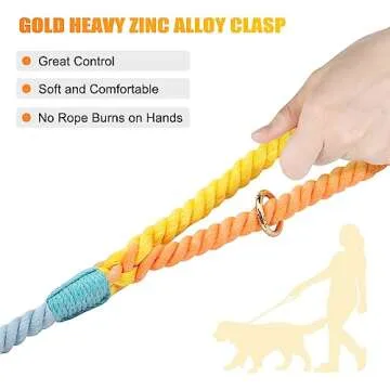 NUGUTIC Rope Dog Leash for Stylish Dog Walks