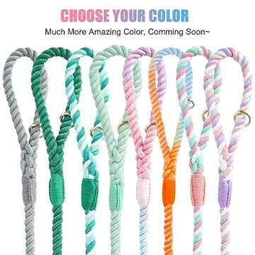 NUGUTIC Rope Dog Leash for Stylish Dog Walks