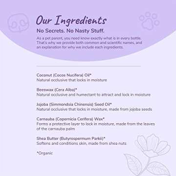 kin+kind Organic Dog and Cat Nose and Paw Balm Stick - 1.76oz Shea Butter - Pet Supplies for Puppies and Dogs - Dog Accessories, Dog Supplies, Dog Paw Balm, Dog Nose Balm, Paw Butter Balm for Dogs