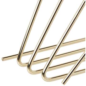 U Brands Desktop Letter Sorter, Wire Metal, Gold