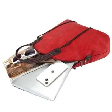 Wrangler Large Tote Bag for Women Weekender Bag Extra Handbag for Women Top handle Travel bag and Carry on bag With Double Zipper WG93G-2006RD