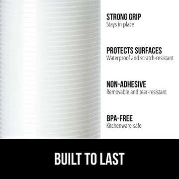 GORILLA GRIP DuraGuard Shelf Liner, 17.5x20 Non-Adhesive Cabinet Liners for Kitchen Drawers, Shelves...