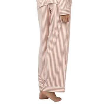 LIVELY All-Day Lounge Pant for Women | Loungewear Pajama Pants with White Piping Details | Elastic Band Sleepwear